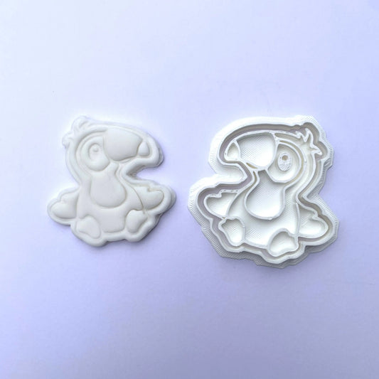 Parrot - animal - cookie cutter + stamp MEG cookie cutters