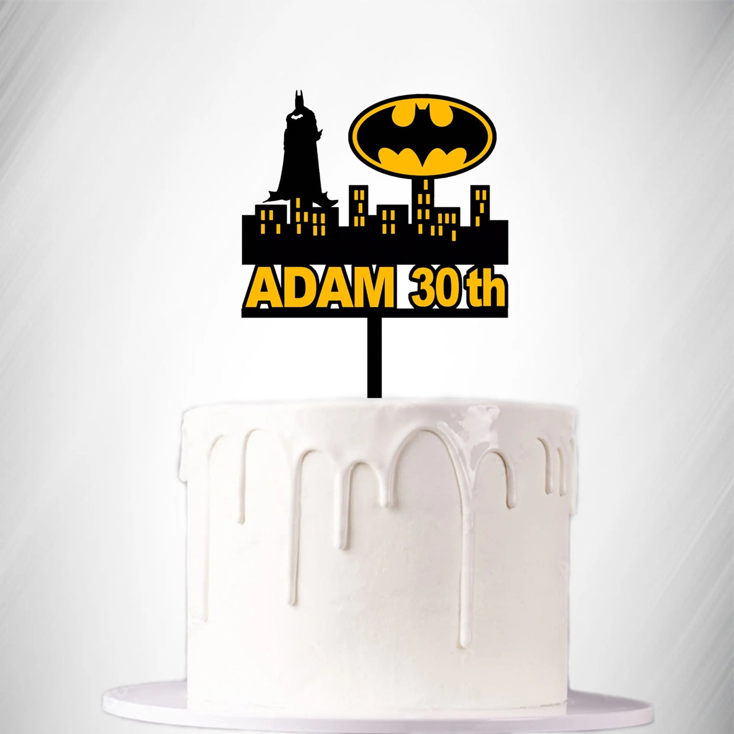 Personalise Batman - Super hero cake Topper MEG cookie cutters
