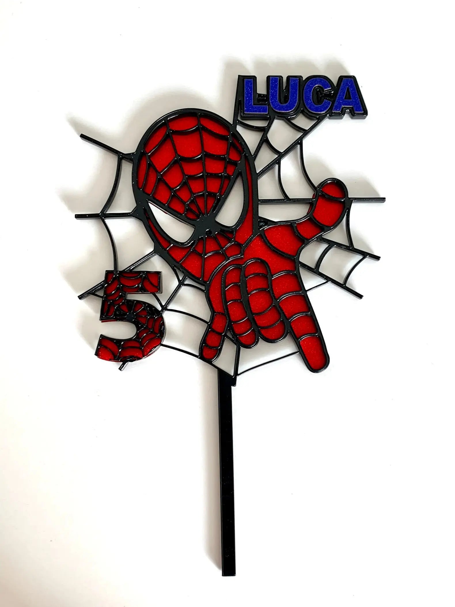 Personalise Spider-Man Super hero cake Topper MEG cookie cutters