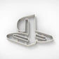 Playstation-inspired logo Cookie Cutter MEG cookie cutters