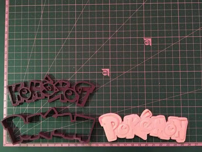 Pokemon Cookie Cutter Fondant Cake Decorating Mold gum paste pokemon go MEG cookie cutters