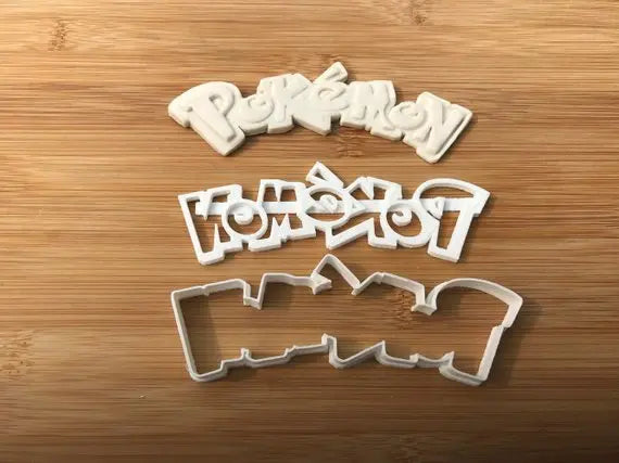 Pokemon logo Biscuit Cookie Cutter Fondant Cake Decorating Mold MEG cookie cutters