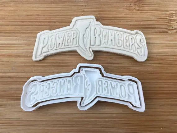 Power Rangers Logo Plastic Cookie Cutter Fondant Cake Decorating Cupcake MEG cookie cutters