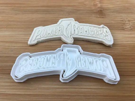 Power Rangers Logo Plastic Cookie Cutter Fondant Cake Decorating Cupcake MEG cookie cutters