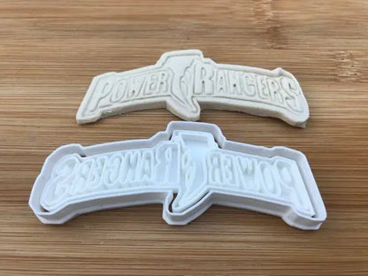 Power Rangers Logo Plastic Cookie Cutter Fondant Cake Decorating Cupcake MEG cookie cutters