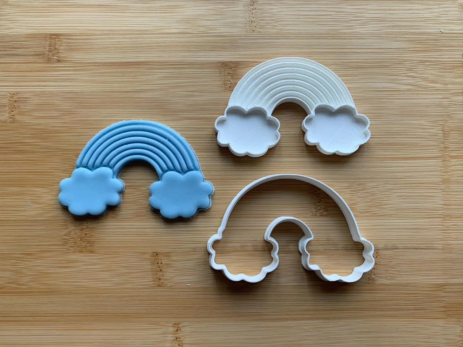 Rainbow Paint Your Own Cookie cutter Stamp