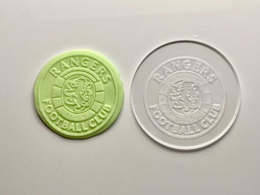 Rangers Football - debossing acrylic stamp MEG cookie cutters