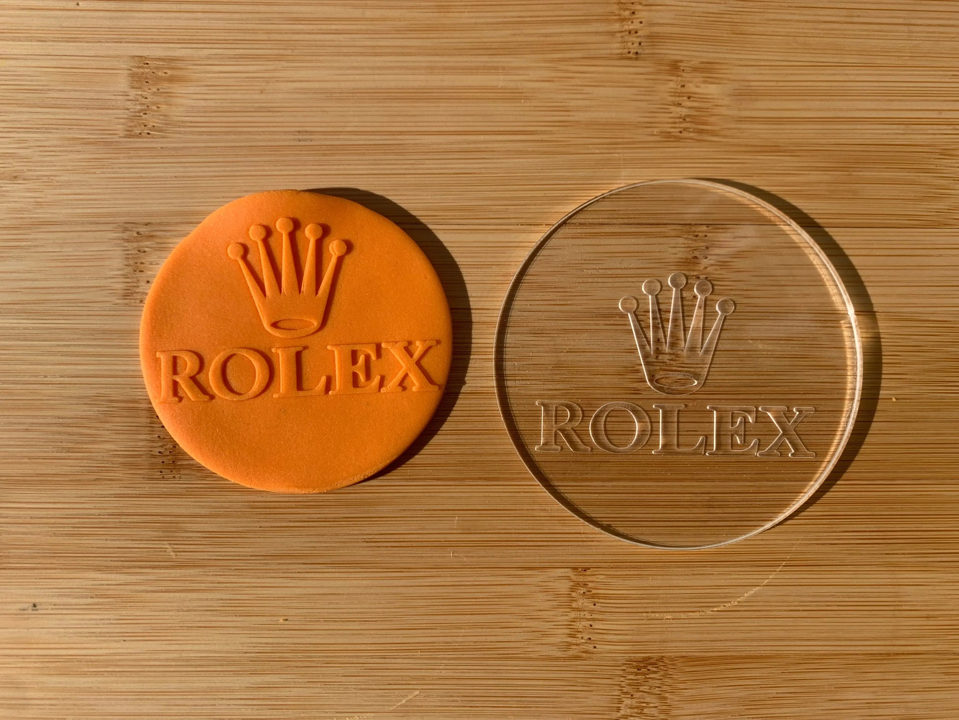 Rolex-inspired - debossing acrylic stamp MEG cookie cutters