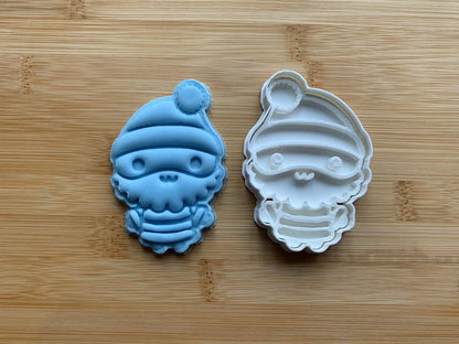 Santa Claus - Christmas - Paint Your Own - Cookie cutter + Stamp MEG cookie cutters