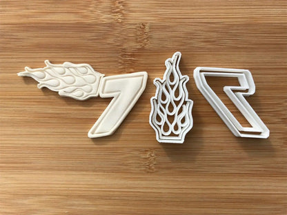 Seven 7 Racing Number Digit Cookie Cutter Dough Biscuit Pastry Fondant MEG cookie cutters
