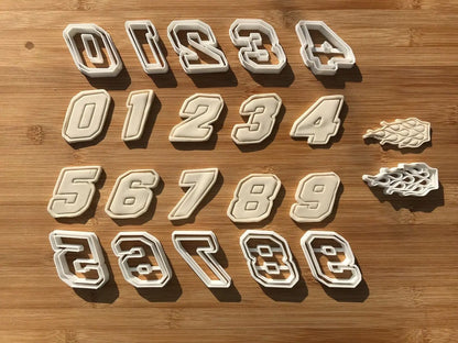 Seven 7 Racing Number Digit Cookie Cutter Dough Biscuit Pastry Fondant MEG cookie cutters