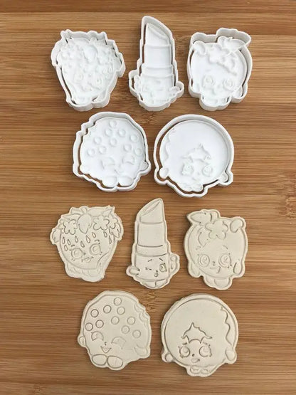 Shopkins Uk Seller Plastic Biscuit Cookie Cutter Fondant Cake Decorating MEG cookie cutters