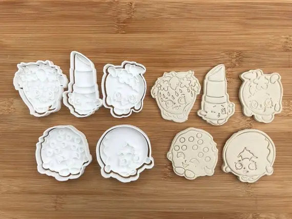 Shopkins Uk Seller Plastic Biscuit Cookie Cutter Fondant Cake Decorating MEG cookie cutters