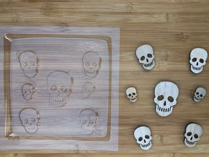 Skulls chocolate mould Halloween MEG cookie cutters