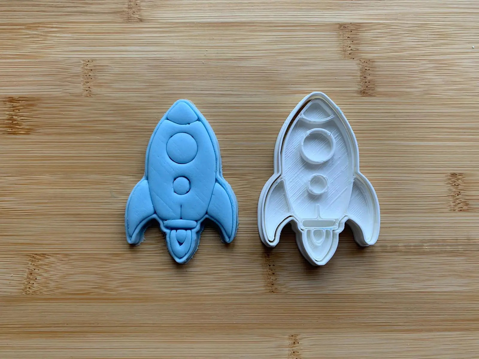 Spaceship rocket - Paint Your Own - Cookie cutter + Stamp MEG cookie cutters