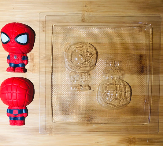 Spiderman-INSPIRED - chocolate mould - super heroes -inspired - bath bomb mould MEG cookie cutters