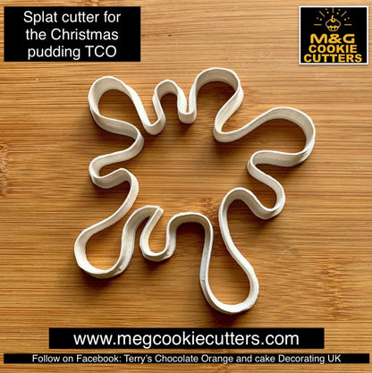 Splatter cutter for the Christmas pudding TCO Cookie cutter MEG cookie cutters
