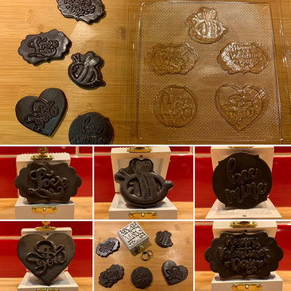 St. valentine - Chocolate mould - Love Chocolates MEG cookie cutters