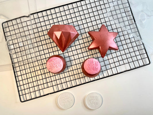 Star - St. valentine - Chocolate mould - star and half sphere MEG cookie cutters