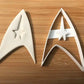 Star Trek-INSPIRED Starfleet Insignia Cookie Cutter Cupcake Topper Fondant Gingerbread MEG cookie cutters