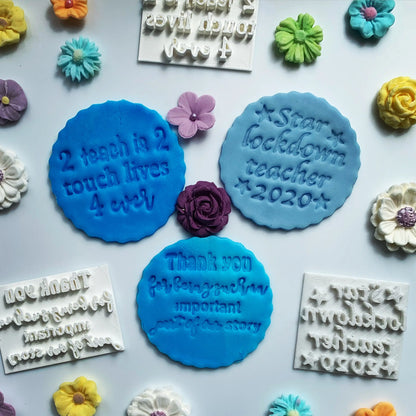 Star lockdown teacher 2020 - Embossing - stamp MEG cookie cutters