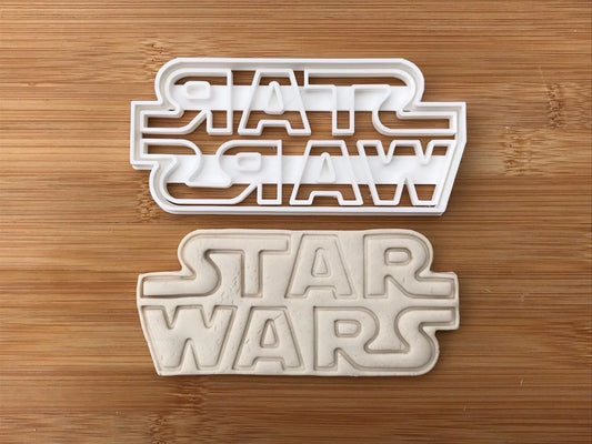 Star wars-INSPIRED Logo LARGE Uk Seller Plastic Biscuit Cookie Cutter Fondant Cake Decor MEG cookie cutters