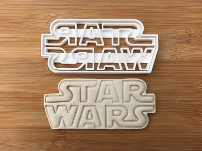 Star wars-INSPIRED Logo LARGE Uk Seller Plastic Biscuit Cookie Cutter Fondant Cake Decor MEG cookie cutters