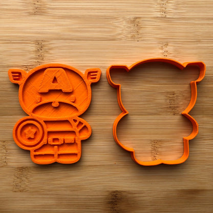 Super Heroes Cookie Cutter Sugarcraft Cake Decor fondant UK Seller MEG cookie cutters
