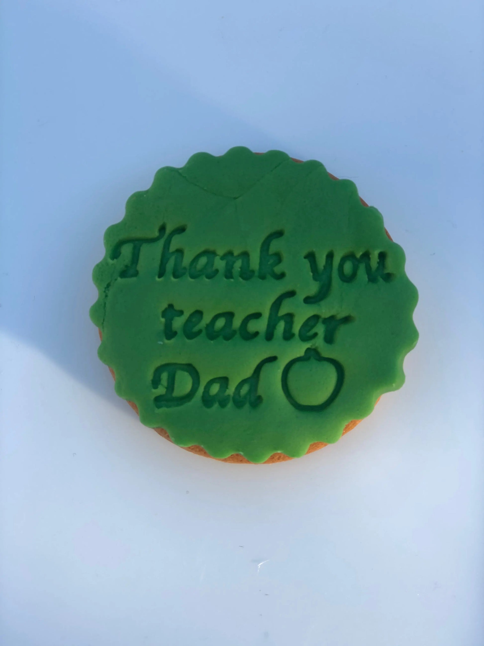 THANK YOU TEACHER dad - Embossing - stamp MEG cookie cutters