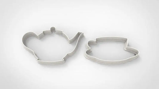 Tea pot set Cookie Cutter MEG cookie cutters