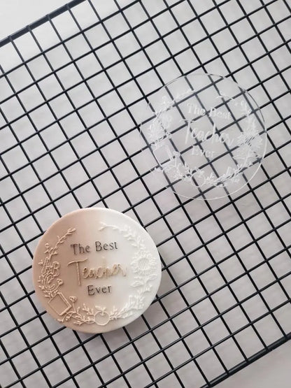Teacher collection 2022 Debossing 3 MEG cookie cutters