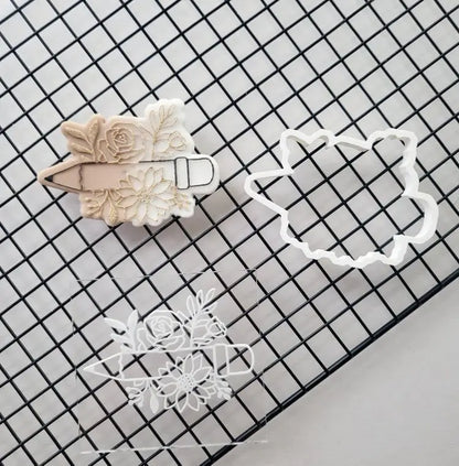 Teacher collection 2022 Debossing + cutter (10) MEG cookie cutters