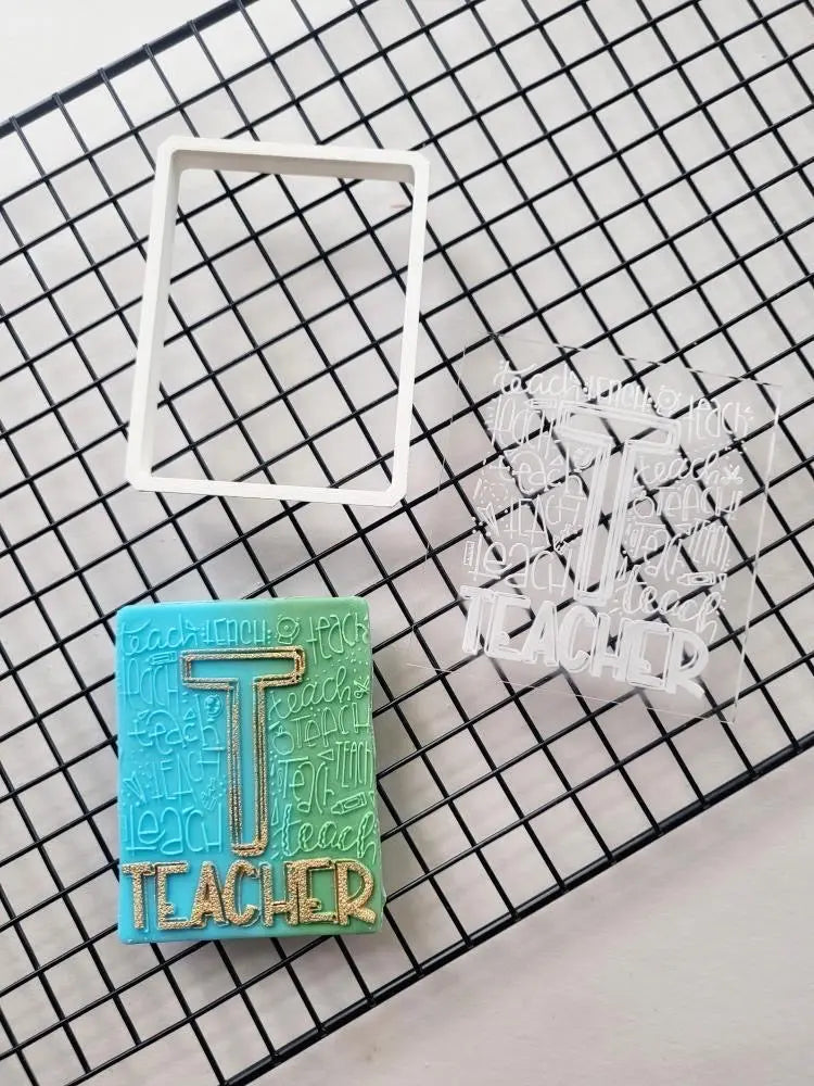 Teacher collection 2022 Debossing + cutter (8) MEG cookie cutters