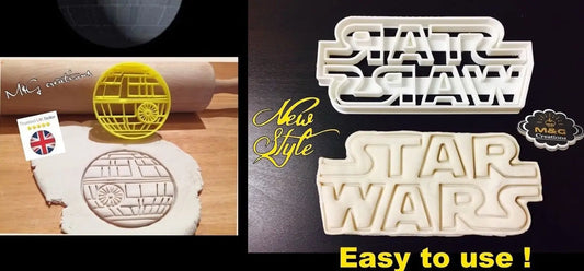 The Death Star Logo Star-INSPIRED Uk SELLER Biscuit Cookie Cutter Fondant Cake Decorating MEG cookie cutters