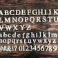 Times New Roman Font full Alphabet Stamp - Fondant Embosser Cake MEG cookie cutters