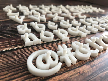 Times New Roman Font full Alphabet Stamp - Fondant Embosser Cake MEG cookie cutters