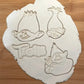 Trolls Set of 4 pcs Cookie Cutters Fondant Cupcake and Cake Decorating UK MEG cookie cutters