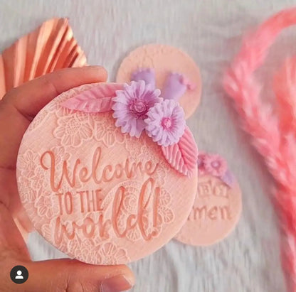 Tulle texture 3 lace Pattern Debossing MEG cookie cutters