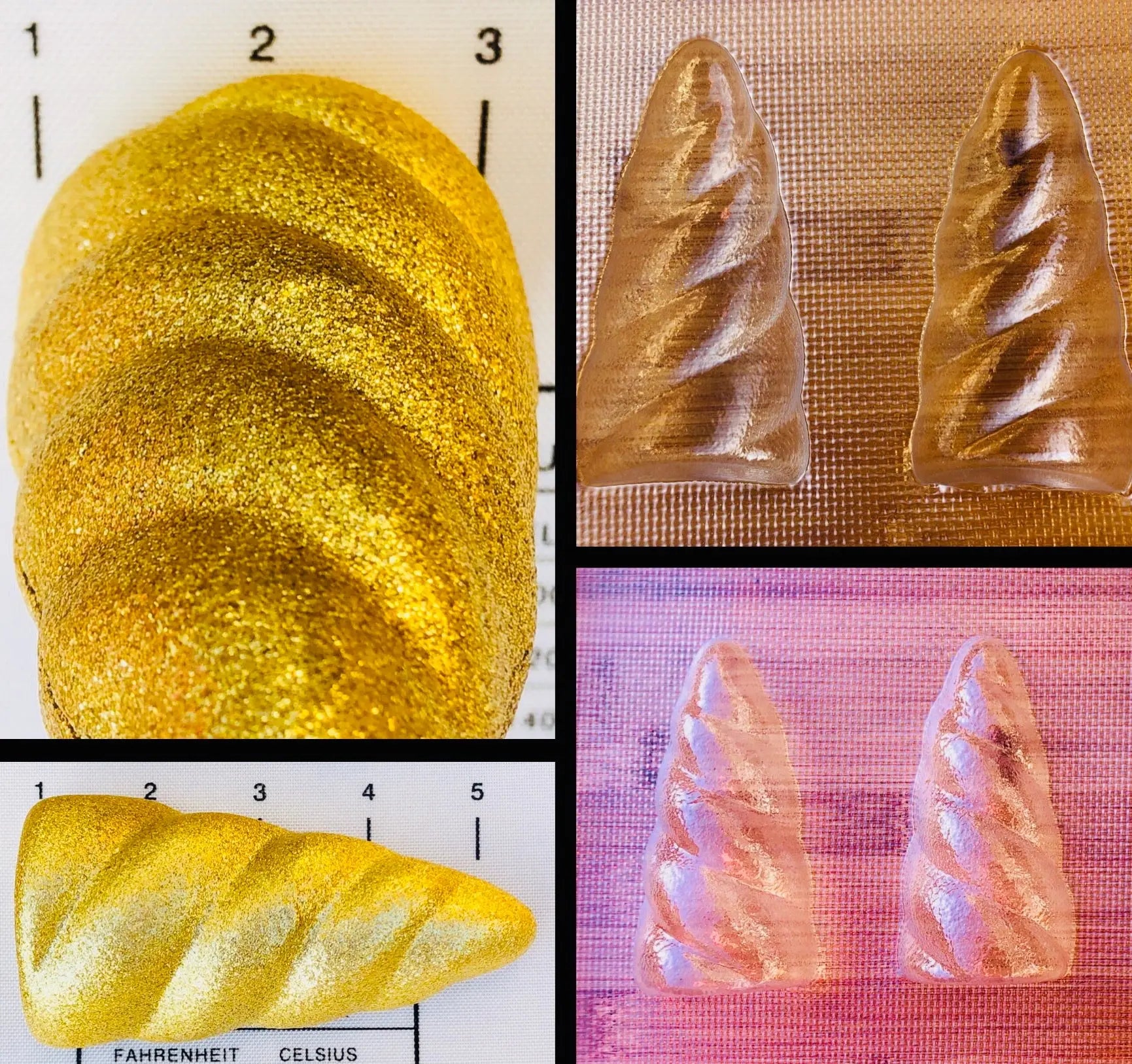 Unicorn horn - chocolate mould -inspired - bath bomb mould MEG cookie cutters