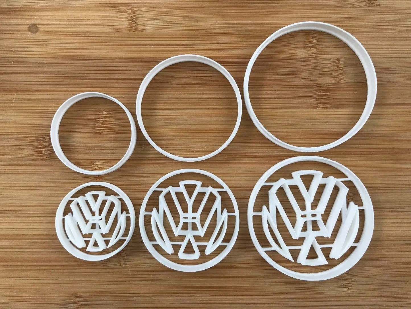 VW Automotive 005 Cookie Fondant Cutter Cake Decorating 5.5 cm 7.5 cm 9 cm UK MEG cookie cutters