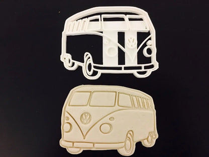 VW-INSPIRED van Side cookie cutters Uk Plastic Cookie Cutter Fondant Cake Decorating MEG cookie cutters