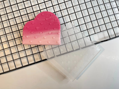 Valentine's day - Debossing - Tulle / Texture heart MEG cookie cutters