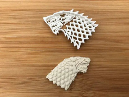 Wolf Game Of Thrones Uk Seller Cookie Cutter fondant cake decorating Mould MEG cookie cutters