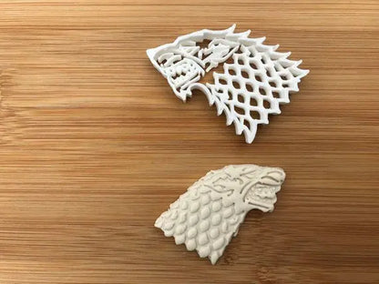 Wolf Game Of Thrones Uk Seller Cookie Cutter fondant cake decorating Mould MEG cookie cutters