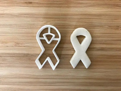 cancer ribbon Cookie cutters MEG cookie cutters