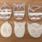 Pj 002 FACE Uk Seller Plastic Biscuit Cookie Cutter Fondant Cake Decorating MEG cookie cutters