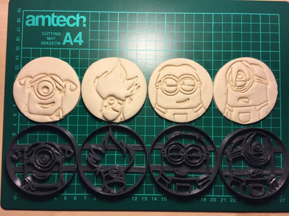 4 pcs Minions Cookie Cutter MEG cookie cutters