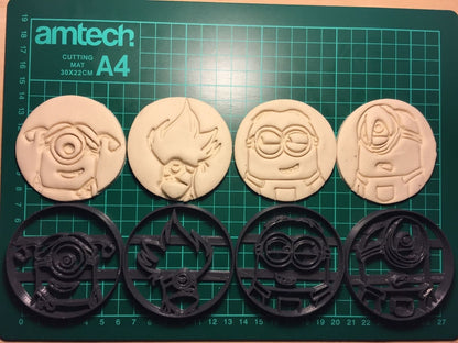 4 pcs Minions Cookie Cutter MEG cookie cutters