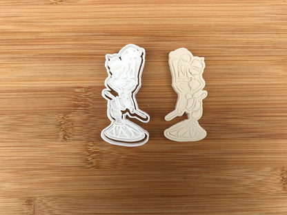 Lumiere Cartoon Character 028 Cookie Cutter Cup cake size UK MEG cookie cutters