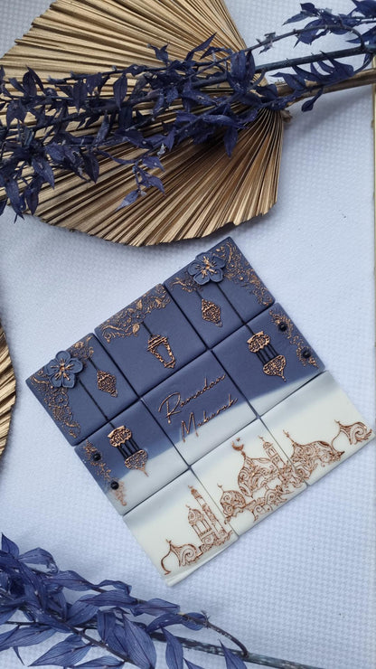 Ramadan tile - 9 design in 1 tile - debossing + multi cutter MEG cookie cutters
